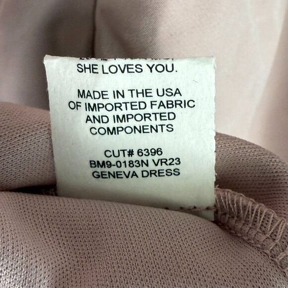 Show Me Your Mumu Geneva Short Sleeve V Neck Stretch Gown Vintage Rose 3X - Picture 8 of 8